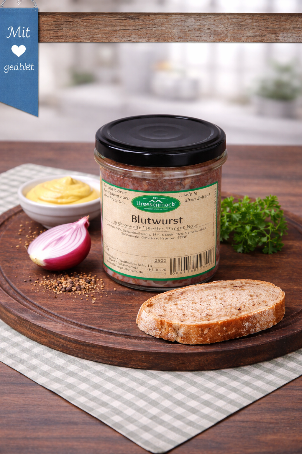 Blutwurst im Glas * mittelfein