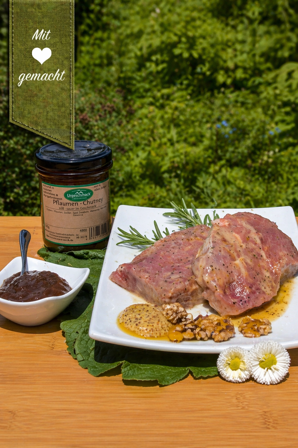 4 Grillfilets - Honig-Walnuß