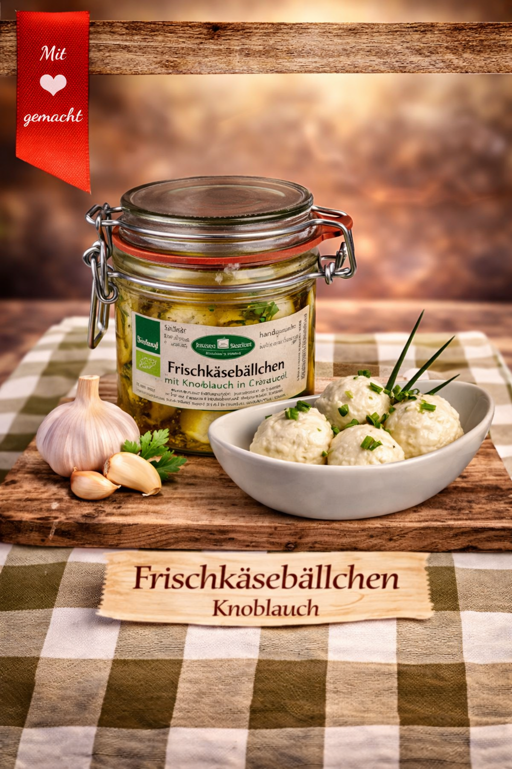 Frischkäsebällchen * Knoblauch
