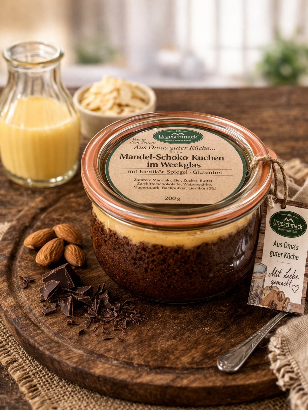 Mandel-Schokokuchen mit Eierlikör