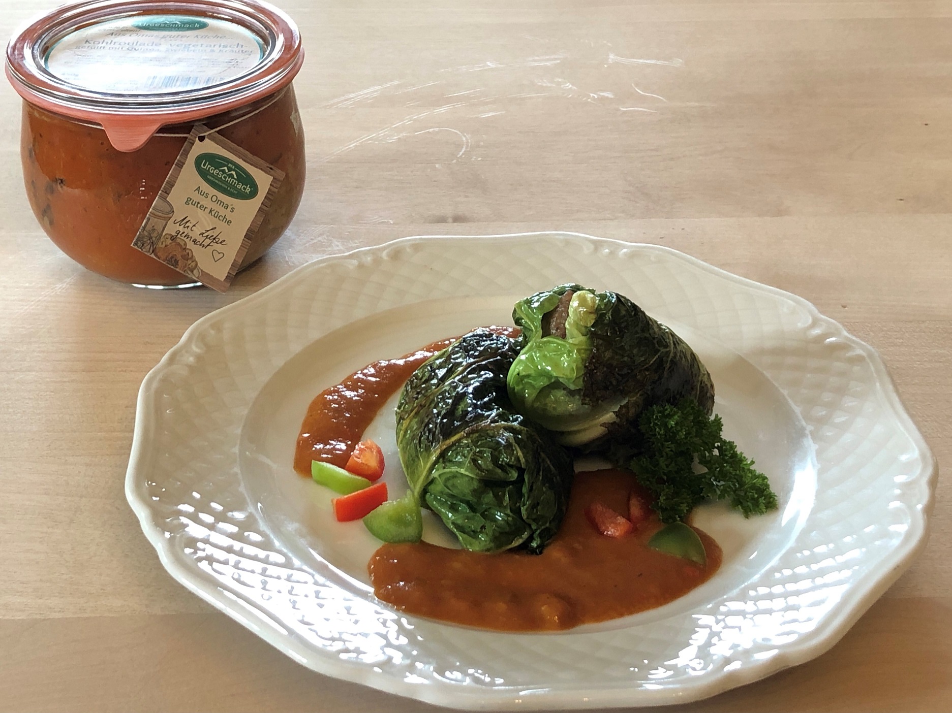 Vegetarische Kohlroulade Vegetarische Kohlroulade