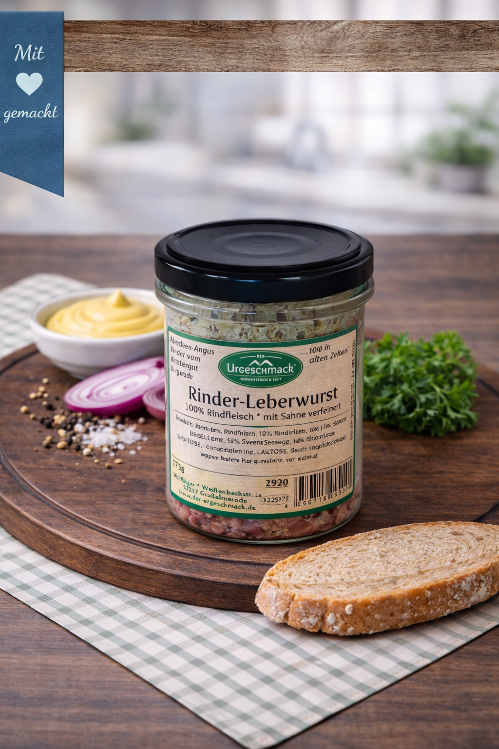 Rinderleberwurst im Glas