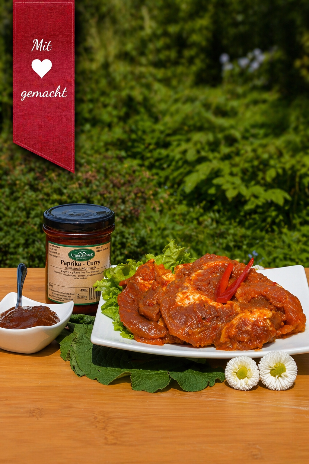 Nacken-Grillsteaks - Paprika/Curry - 2er Pck