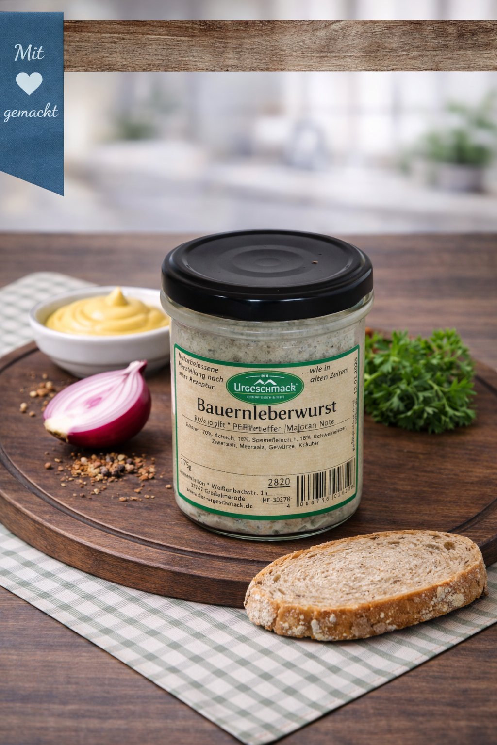 Bauernleberwurst im Glas