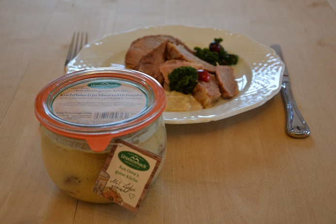 Rinderkochfleisch in Meerrettichrahmsoße Rinderkochfleisch in Meerrettichrahmsoße