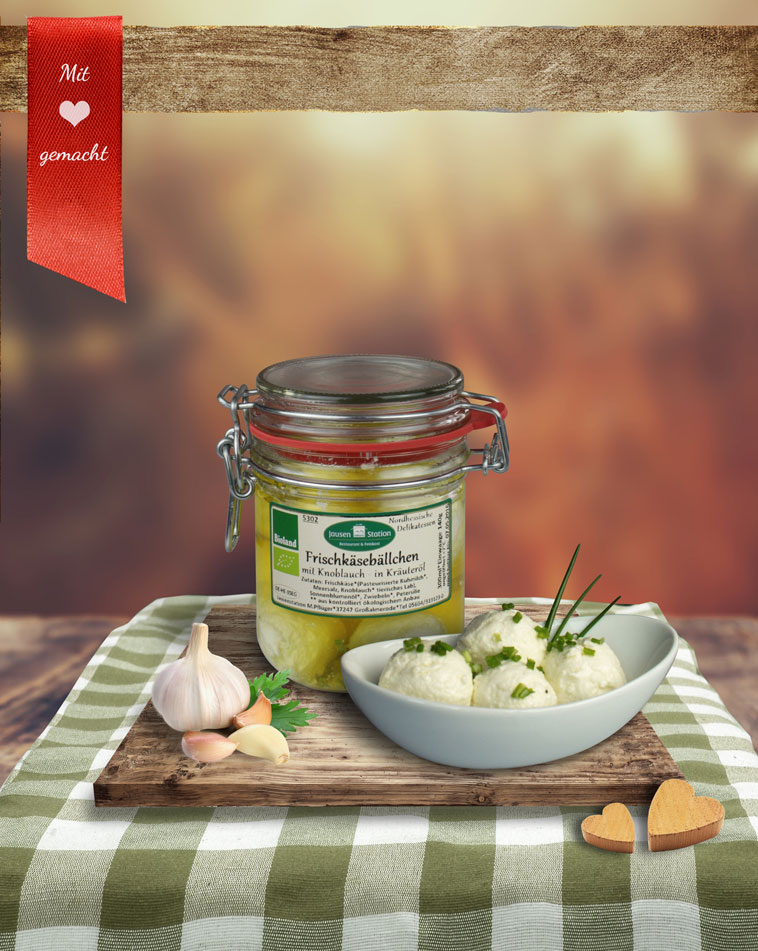 Frischkäsebällchen * Knoblauch Frischkäsebällchen * Knoblauch