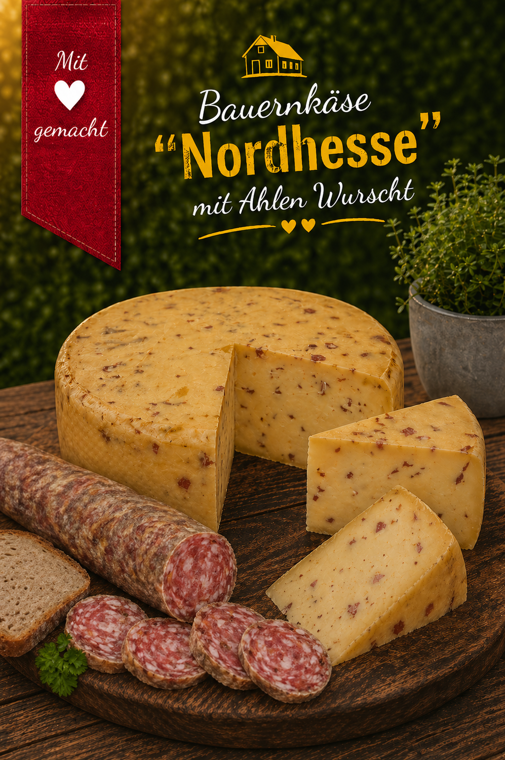 Nordhesse Bauernkäse mit Ahler Wurscht